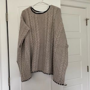 Club Monaco Chunky Knit Poncho Size XS/S